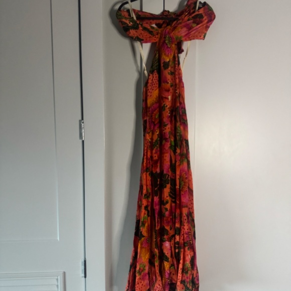 FARM RIO Blooming Garden Midi Dress Size S - Picture 2 of 4